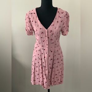 Row A Pink Floral Dress